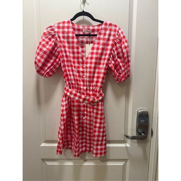 S/W/F halter neckline Mini Dress floral print Vacation Beach Wedding size S NWT - Picture 7 of 9